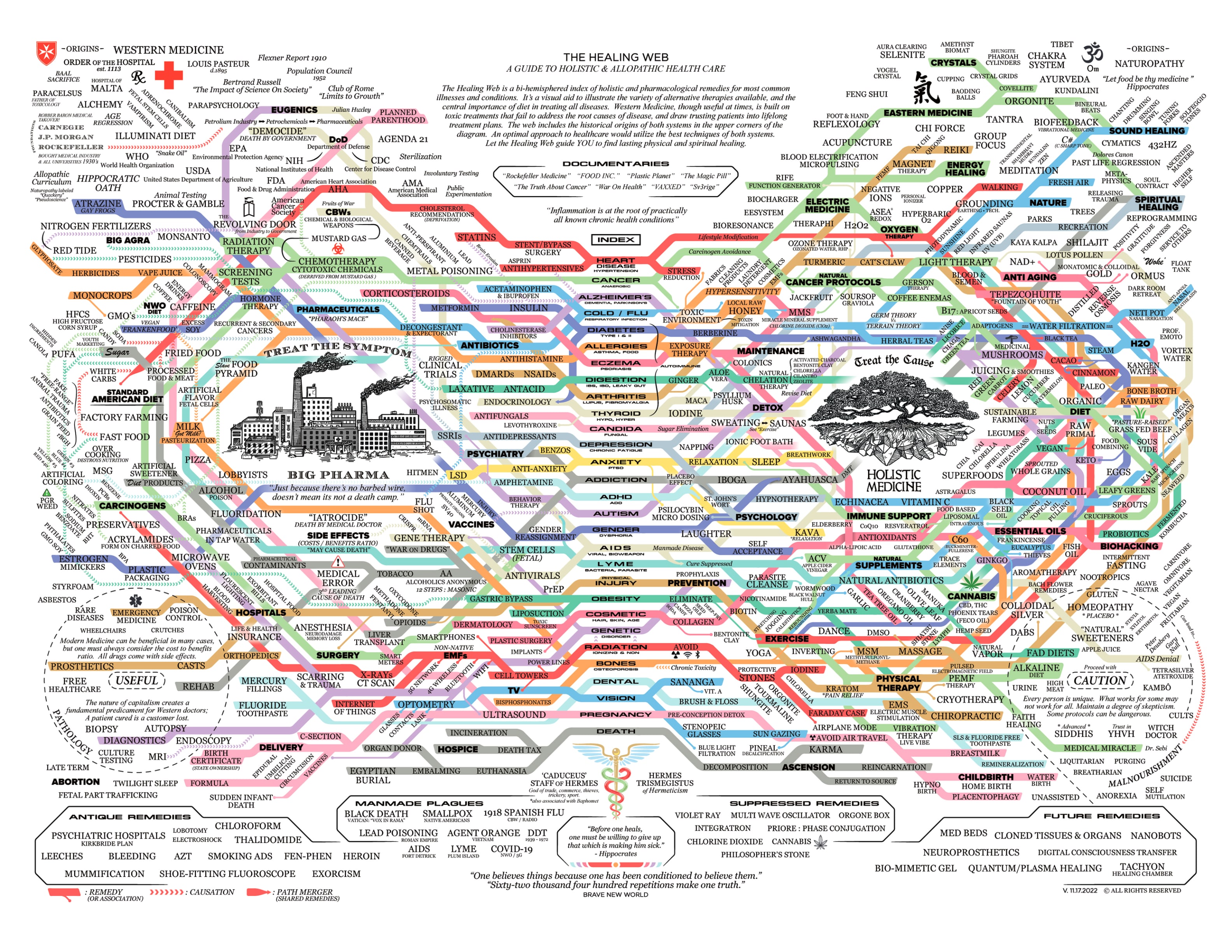 The Healing Web — hartă a îngrijirii holistice și alopate